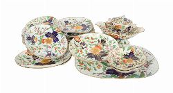 LARGE 19TH-CENTURY MASON'S STYLE IRONSTONE PART DINNER SERVICE
