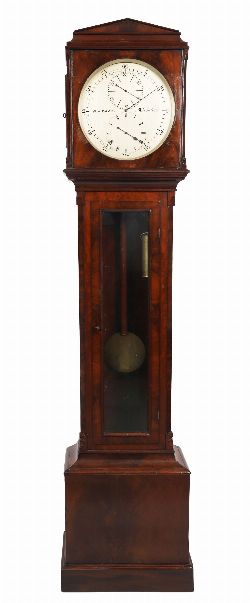 VICTORIAN MAHOGANY REGULATOR LONGCASE CLOCK