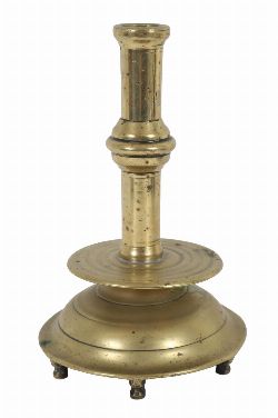 18TH-CENTURY BRASS CANDLESTICK