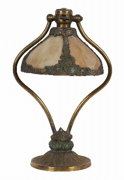 ART NOUVEAU BRONZE TABLE LAMP
