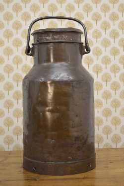 EARLY COPPER CREAMERY CAN