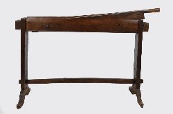 19TH-CENTURY ASH AND ELM FLAX GUILLOTINE