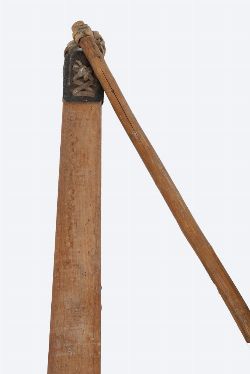 19TH-CENTURY FLAX BEATER
