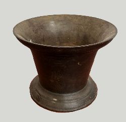 LARGE CAST IRON MORTAR