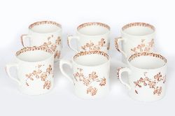 SET OF 6 LATE 19TH-CENTUY MUGS