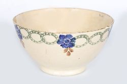LARGE 19TH-CENTURY SPONGEWARE BOWL