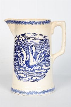 19TH-CENTURY SPONGEWARE PITCHER