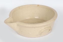 GLAZED POTTERY MILK DAIRY CROCK