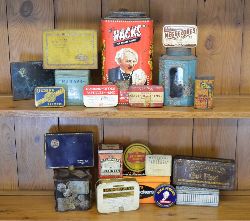 COLLECTION OF 20 ORIGINAL ADVERTISING TINS