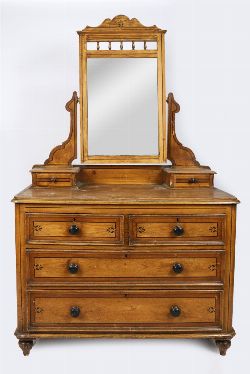 19TH-CENTURY PINE DRESSING TABLE
