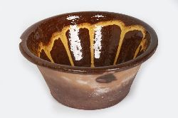 19TH-CENTURY SLIPWARE DAIRY CROCK