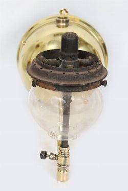 WALL-MOUNTED BRASS TILLEY LAMP
