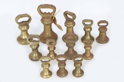 ANTIQUE BRASS WEIGHTS