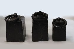 3 ANTIQUE WEIGHTS WITH HANDLES