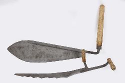 2 HANDHELD CUTTING IMPLEMENTS