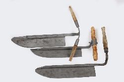 3 ANTIQUE HAND-HELD GRASS CUTTERS
