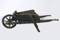 EDWARDIAN WOODEN WHEELBARROW