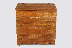 19TH-CENTURY PAINTED PINE GRAIN BIN