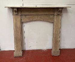 STRIPPED PINE FIREPLACE SURROUND