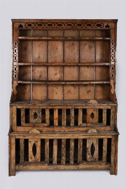 ANTIQUE PINE CHICKEN COOP DRESSER