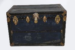 VINTAGE BRASS-BOUND TRUNK
