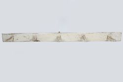 19TH-CENTURY PAINTED PINE WALL-MOUNTED SADDLE RACK