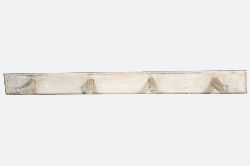 19TH-CENTURY PAINTED PINE WALL-MOUNTED SADDLE RACK
