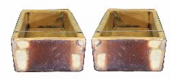 PAIR OF EARLY 20TH-CENTURY TERRACOTTA TROUGHS