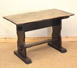 19TH-CENTURY OAK REFECTORY TAVERN TABLE