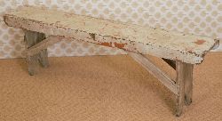 19TH-CENTURY PINE KITCHEN BENCH