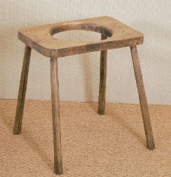 19TH-CENTURY ASH BLOOD LETTING STOOL