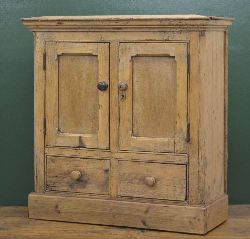 19TH-CENTURY PINE FOOD CUPBOARD