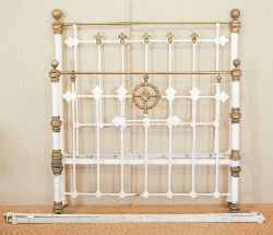 VICTORIAN BRASS AND IRON DOUBLE BED