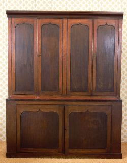 19TH-CENTURY MAHOGANY OFFICE CABINET