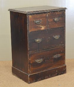 GEORGIAN PINE CHEST OF DRAWERS