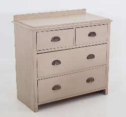 19TH-CENTURY PAINTED PINE BEDROOM CHEST