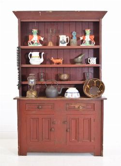 GEORGIAN PINE KITCHEN DRESSER