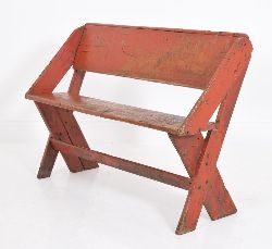 19TH-CENTURY PINE BENCH