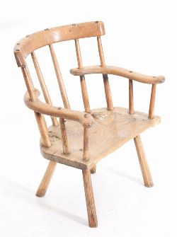 19TH-CENTURY FAMINE CHAIR
