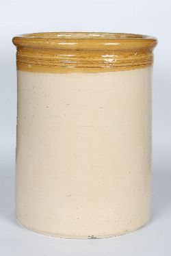 LARGE GLAZED STONEWARE VICTORIAN JAR
