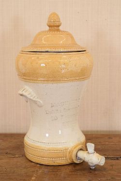LARGE GLAZED POTTERY WATER FILTER
