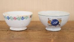 TWO 19TH-CENTURY SPONGEWARE BOWLS