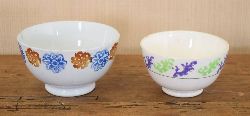 19TH-CENTURY ARKLOW WARE SPONGEWARE BOWL, WITH COMPANION