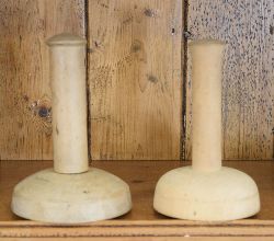 2 TREEN WARE BUTTER PRINTS