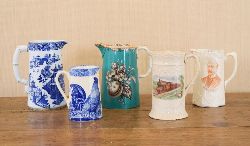 COLLECTION OF 5 MILK JUGS