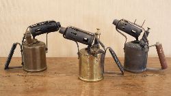 COLLECTION OF THREE BLOW LAMPS