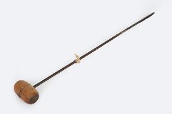 19TH-CENTURY WOODEN HANDLED DRILL BIT