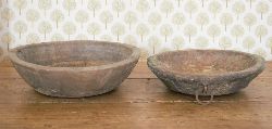 2 EARLY 19TH-CENTURY BUTTER BOWLS