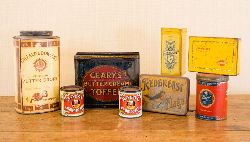 COLLECTION OF 8 ADVERTISING TINS