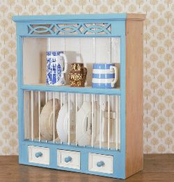 PAINTED KITCHEN WALL-HANGING PLATE AND MUG RACK